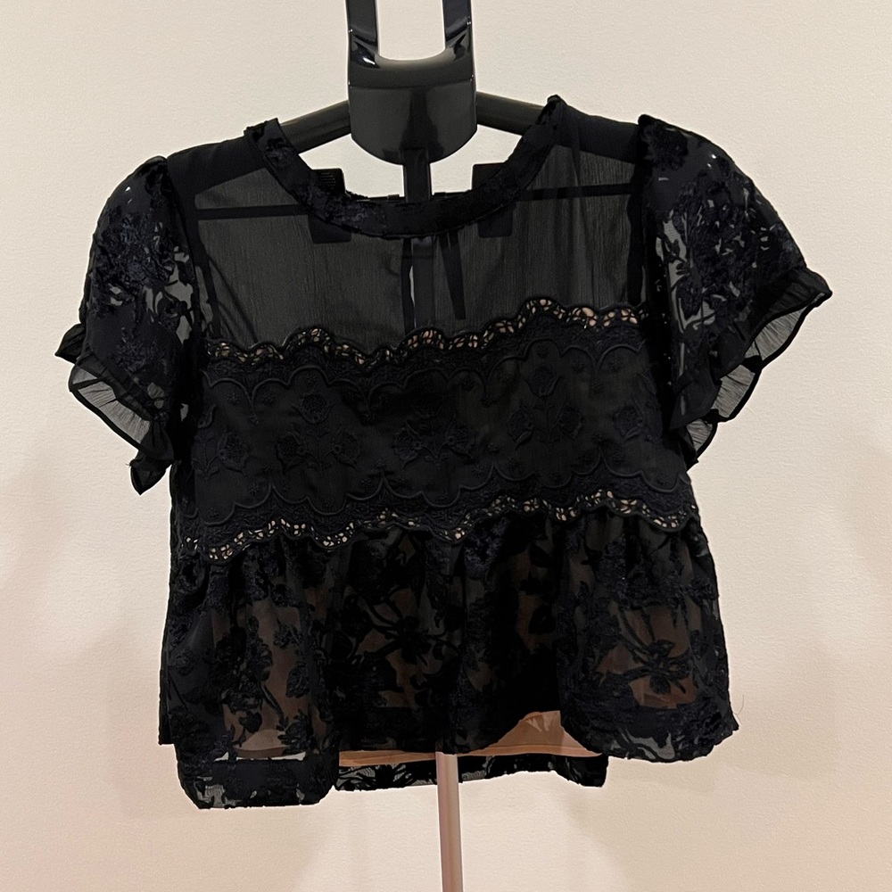 Velvet burn out swing top - Picture 3 of 5